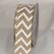 The Ribbon People Brown and White Chevron Print Wired Craft Ribbon 2" x 40 Yards